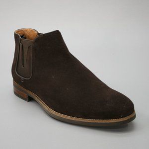 Florsheim Men's 8 M Chelsea Brown Suede Dress Ankle Boots - PULL TABS REMOVED